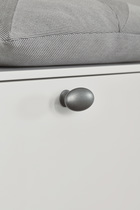 urnipart - Oval Simple - greb i zink antik grå L60mm B35mm H38mm Ø26